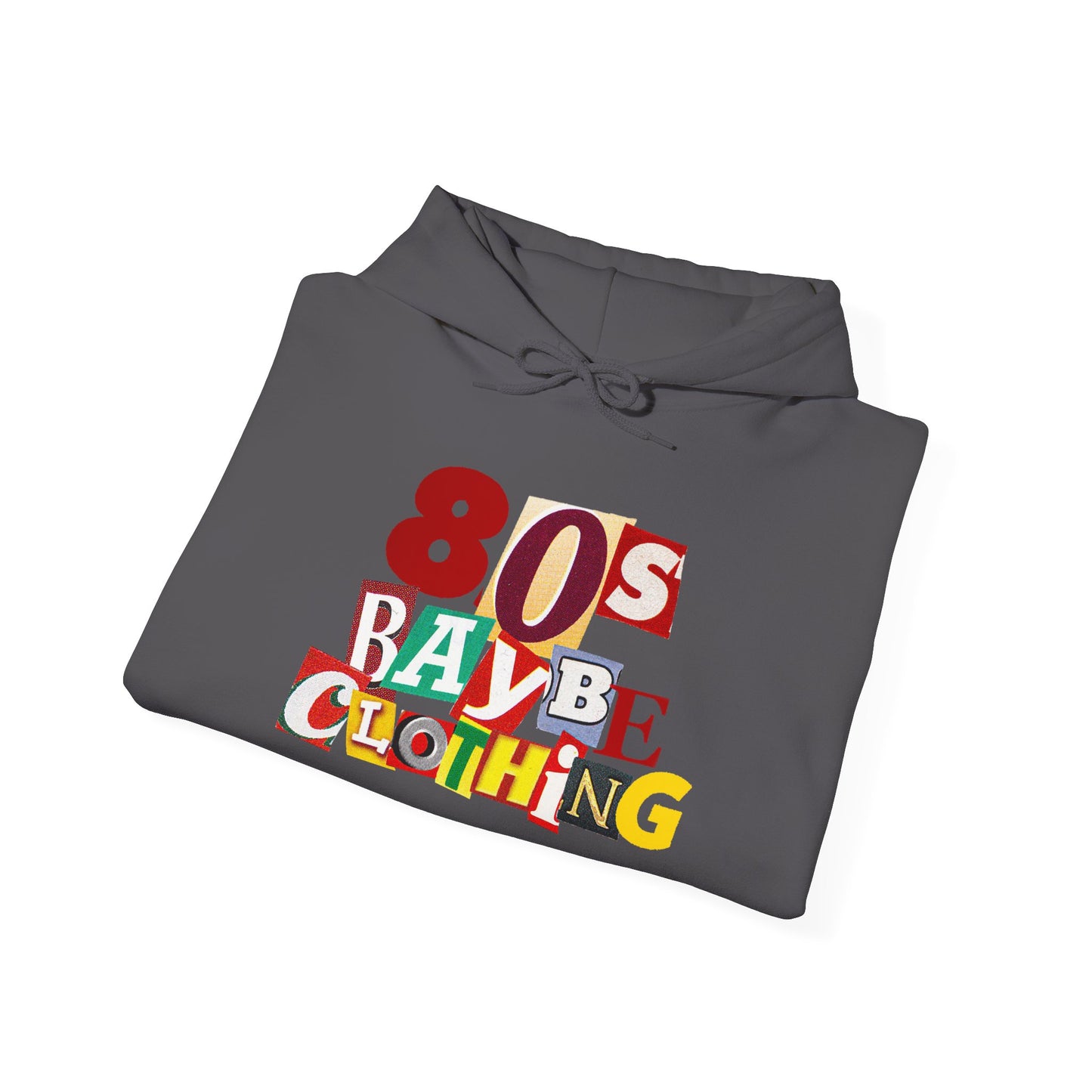 80sBaybe Ransom Note Hooded Sweatshirt embroidery