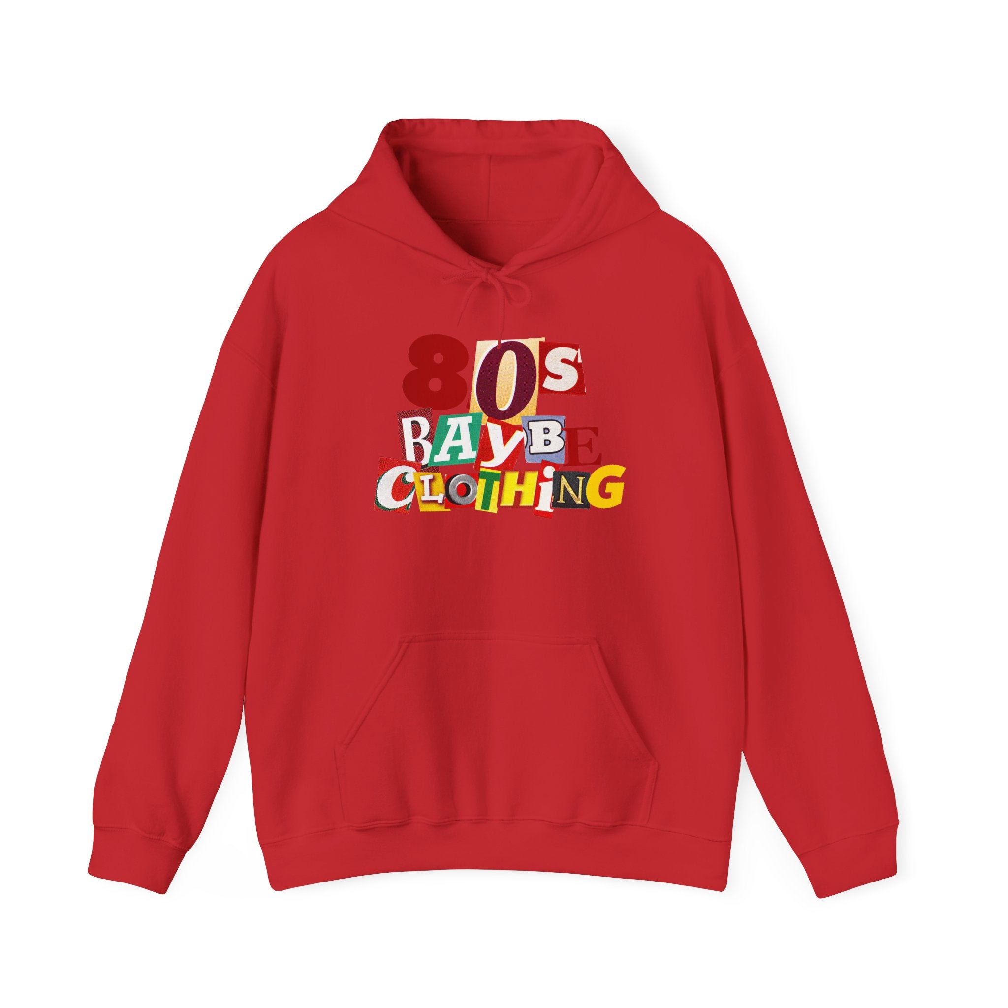 80sBaybe Ransom Note Hooded Sweatshirt embroidery