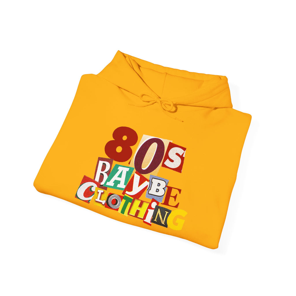 80sBaybe Ransom Note Hooded Sweatshirt embroidery