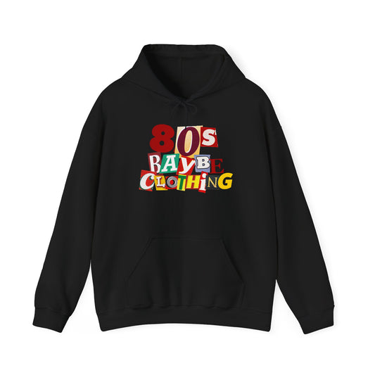 80sBaybe Ransom Note Hooded Sweatshirt embroidery