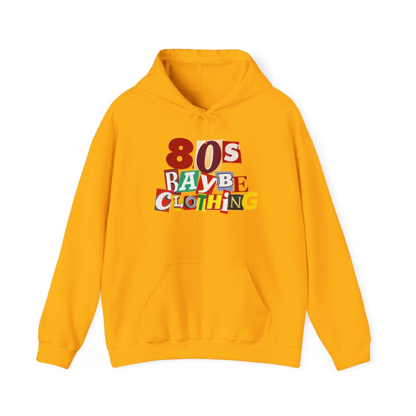 80sBaybe Ransom Note Hooded Sweatshirt embroidery