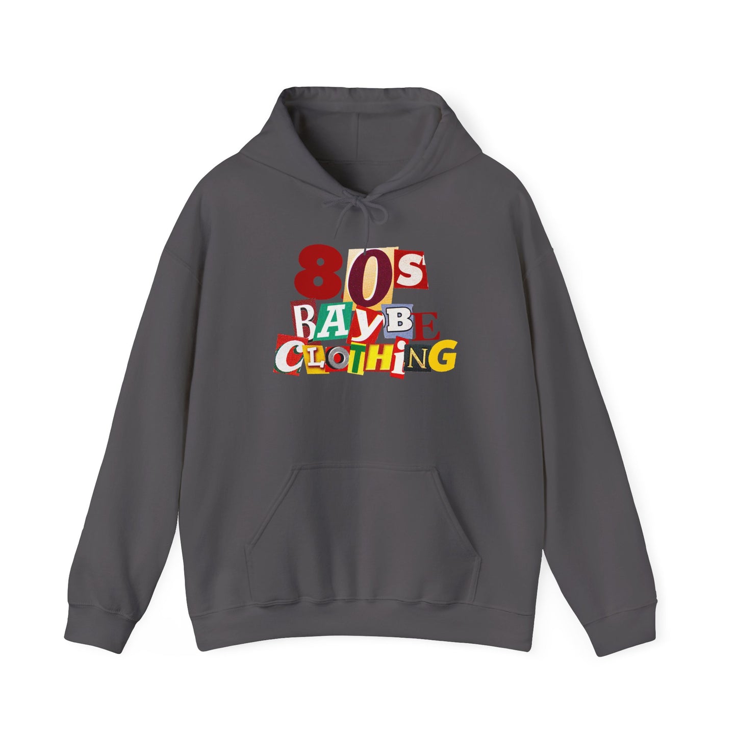 80sBaybe Ransom Note Hooded Sweatshirt embroidery