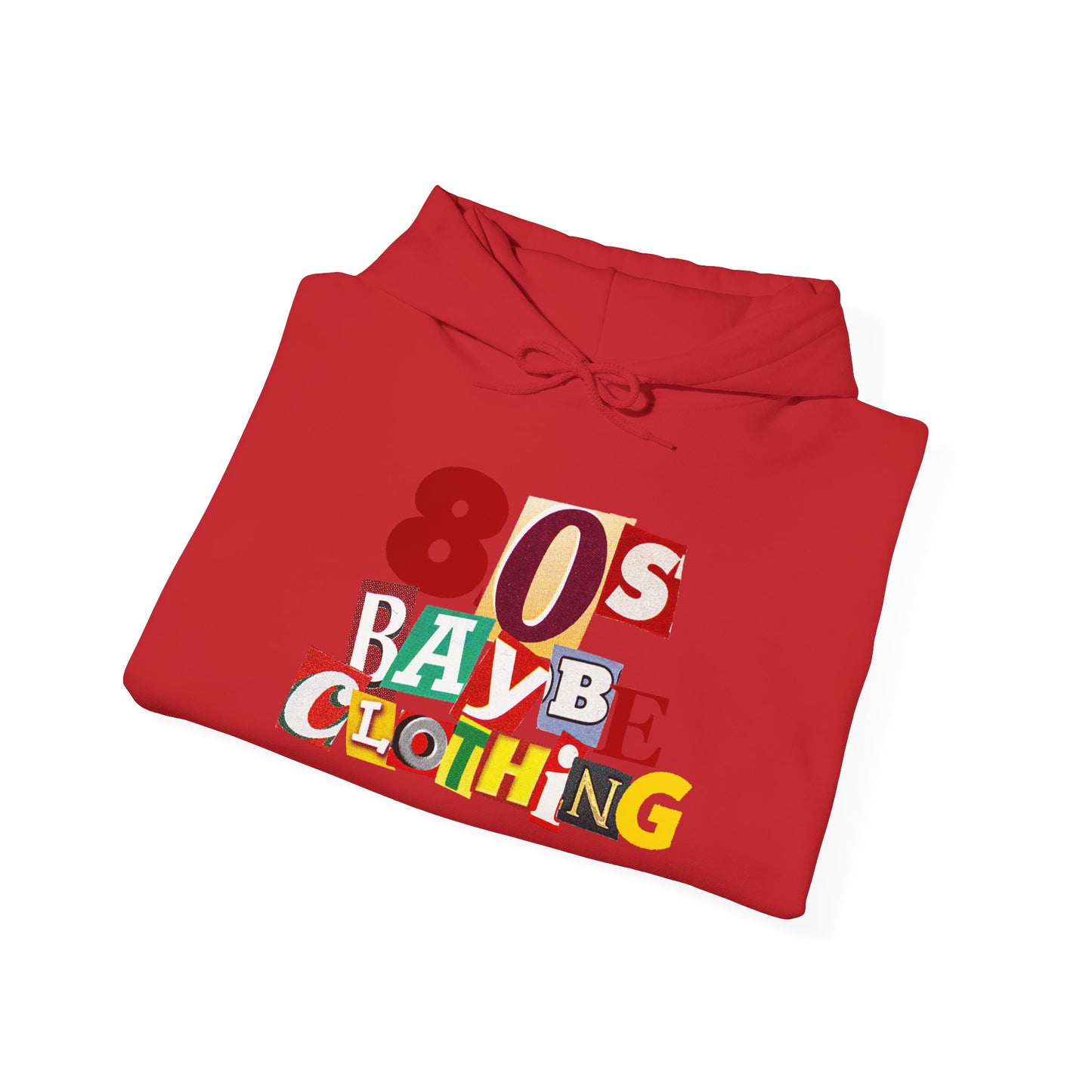 80sBaybe Ransom Note Hooded Sweatshirt embroidery